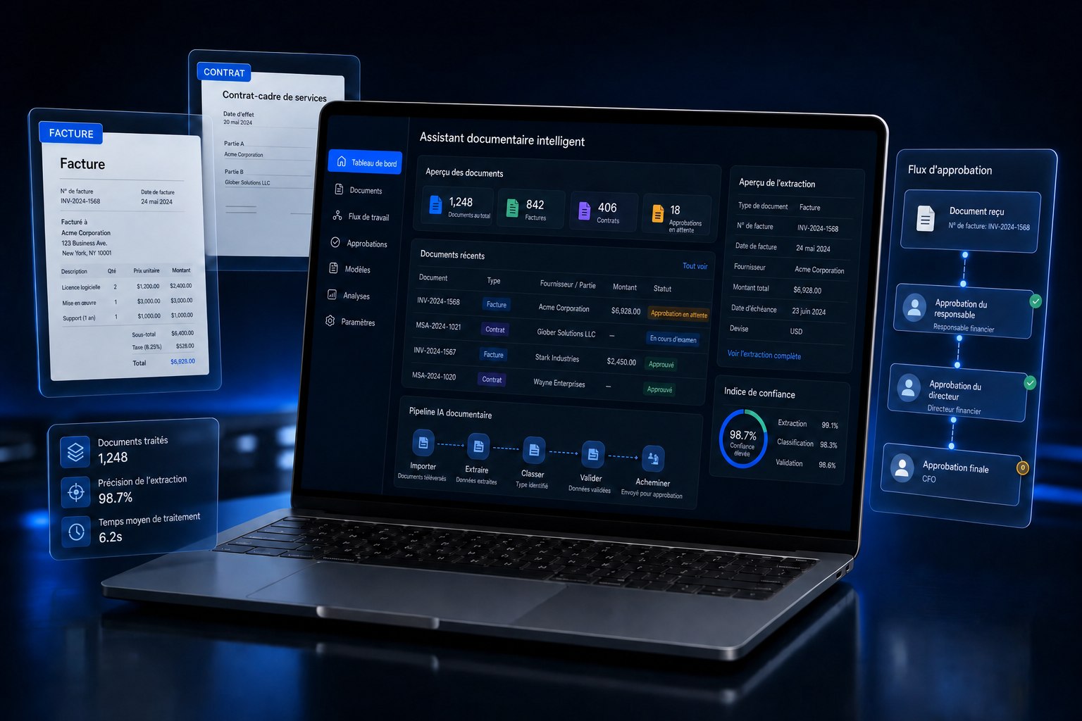 Gestion documentaire et circuits de validation — interface du concept de solution